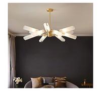 ZR98US Lamp, Luxury Gold Chandelier Living Chandeliers - All Copper Bedroom Model Room Brass Art Glass Lamps, Chandelier,Ceiling