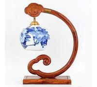 ZR98US Lamps for New Chinese Retro Table Lamp, Bedroom Wedding Bedside Lamp(Color:B,Size:Remote Control)