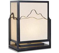 ZR98US Lamps for New Chinese Zen Bedroom Bedside Wrought Iron Living Creative Restaurant Tea Room Retro Table Lamp