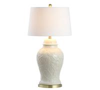 ZR98US Large Ceramic Table Lamp with for Living Room and Bedroom - Cream