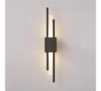 ZR98US Linear Light, Long Tube Sconces 3-Color Dimmable Wall Lamp for Bedside Living Room Bathroom Hotel Corridor(Gold)