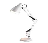 ZR98US Living Room Swing Arm Lamp,Metal Desk Lamps Eye Protection Reading Lamp for Office Bedroom Table Home Bedside Lamp(White)
