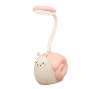 ZR98US Living Room USB Charging Desk with Pen Holder Student Writing Hose Dormitory Bedroom Table Lamp Soft for Study Home Bedside Lamp(Pink)