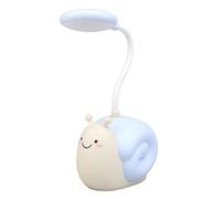 ZR98US Living Room USB Charging Desk with Pen Holder Student Writing Hose Dormitory Bedroom Table Lamp Soft for Study Home Bedside Lamp(Blue)