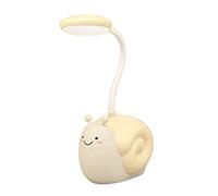 ZR98US Living Room USB Charging Desk with Pen Holder Student Writing Hose Dormitory Bedroom Table Lamp Soft for Study Home Bedside Lamp(Yellow)