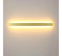ZR98US Long Strip Linear Corner Mounted Light, Minimalist Indoor Dimmable Sconces for Bedroom Living Room Wall Lights(Black,60cm/23.6in)