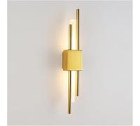 ZR98US Long Tube, Nordic Acrylic Lamp 3-Color Dimmable Wall Light for Living Room Hallway Corridor Bedroom(Black)