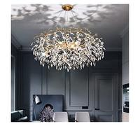 ZR98US Luxury Gold Crystal Chandelier Large Chandeliers Fixtures Compatible with Living Room Hall Art Decor Hanging Lamp,Ceiling