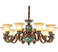 ZR98US Luxury V-intage Noble Bedroom Pendant Classical Suspension Hanging Light Retro Living Room Restaurant Hanglamp, Chandelier