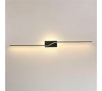 ZR98US Minimalist Long Strip Light, Dimmable Linear Aluminum Wall Lights for Bedroom Living Room(Dark,100cm/39.3in)