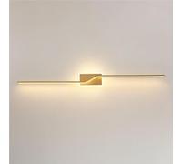 ZR98US Minimalist Long Strip Light, Dimmable Linear Aluminum Wall Lights for Bedroom Living Room(Dark,100cm/39.3in)