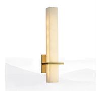 ZR98US Nature Marble, Nordic Long Strip Stone Light 3-Color Dimmable Wall Lamp for Bedside Bathroom Vanity Living Room