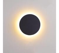 ZR98US Nordic Round Iron Art, Creativity Dimmable Lantern for Bedroom Porch Stairs Wall Lights