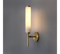 ZR98US Northern Europe Creativity Mounted Lamp, Natural Marble Cylindrical Wall for Bedroom Living Room Dining Room(Gold)