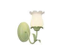 ZR98US Northern Europe Creativity Mounted Lamp, White Flowers Glass Wall for Dining Room Kitchen Island Balcony(30cm/11.8in A)