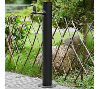ZR98US Outdoor Water Column Fountain, Freestanding Antifreeze Hose Faucet, Cylindrical Decorative Yard Hydrant