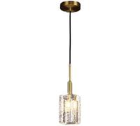 ZR98US Pendant Light, Irregular Rectangular Suspension Lamps with Brass Body Hanging Lights, G9 Fixture, Industrial Decorative Chandeliers, Chandelier