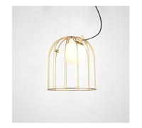 ZR98US PendantLight, Postmodern Bedroom Birdcage Chandelier Gold V-intage Lampshade Decorative Living Room Fixtures