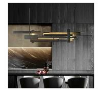 ZR98US Postmodern Black Retro Chandelier Living Dining Room Island - Hanging Lamp Kitchen Home Iron Decoration Fixtures,