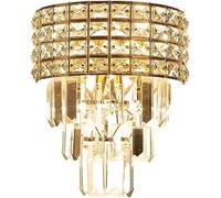 ZR98US Postmodern Crystal Bedroom Bedside Background Decorative Lamp Wall Light, Chandelier