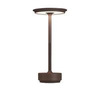 ZR98US Rechargeable Cordless Portable LED Table Lamp, 3-Color Stepless Dimming, with Memory Function, Outdoor/Patio/Restaurant Suitable for Living Room, Dormitory, Office,(Rust-1)