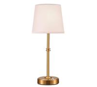 ZR98US Rechargeable Portable LED Table Lamp, Battery Powered, 3 Levels of Brightness, Home Decoration, Patio, and Restaurant Suitable for Living Room, Dormitory, Office,(Antique Brass)