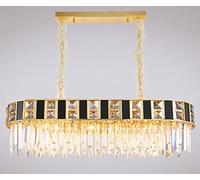 ZR98US Rectangular K9 Mixed Color Crystal Chandelier Luxury - Living Room Light Decorative,Ceiling
