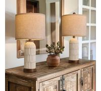 ZR98US Retro USB Charging Table Lamp - Versatile & Stylish for Bedrooms & Living Rooms