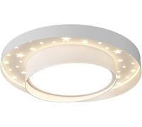 ZR98US Round Ceiling Lamp Starry Lampshade Dimmable 3 Color Temperatures Flush Mount Fixtures, Chandelier