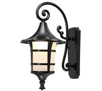 ZR98US Sconces, Barn Outdoor Light Aluminum Ip65 Black Metal Finish Gooseneck Garden Decoration Lantern Wall Lamp, Chandelier