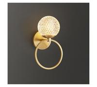 ZR98US Spherical Lamp Body Indoor Round Brass Bedroom Bedside Light Decoration Wall, Chandelier