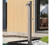 ZR98US Stainless Steel Garden Water Column with Faucet - Outdoor Floor Mounted Water Pipe for Fountain Irrigation and Backyard Cleaning