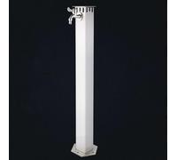 ZR98US Stainless Steel Vertical Garden Faucet with Spray, Floor Standing Water Tap, High Temperature Resistant, Wear-Resistant, Anti-Freezing, Sun-Proof