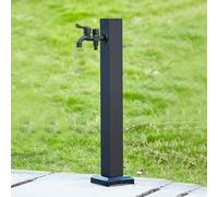 ZR98US Stainless Steel Vertical Garden Water Column - Freestanding Hose Stand with Faucet, Anti-Frost Outdoor Faucet Post for Irrigation and Watering