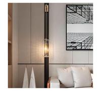 ZR98US Strong Postmodern Glass Light Restaurant Lantern Minimalist Hardware Wall Lamp, Chandelier
