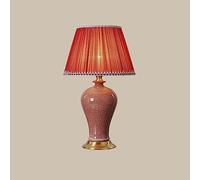 ZR98US Touch Bedside Lamps for Living roomEuropean -Style Retro Lamp Villa All -Bronze Ceramic Table Lamp(Color:A,Size:Button)
