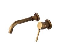 ZR98US Wall Mounted Basin Mixer Tap, Hot Cold Water Sink Faucet, Concealed Bathroom Faucet