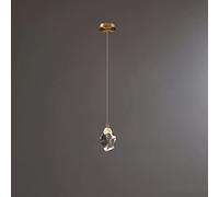 ZR98US Water Chestnut All-Copper Lig Luxury Living Room Bedroom Bedside Chandelier Minimalist - Personality Post- Bar Crystal Lamps, Vintage Chandeliers