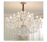 ZR98US White Chandeliers Ceiling Hanging Luxury Crystal Chandelier Glass Dining Room Living Pendant Lamps Bedroom,Ceiling Lig