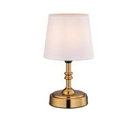 ZR98US Wireless LED Desk Lamp with Dimmer, Rechargeable Battery, Three Brightness Levels, Garden, Bedside, and Dining Suitable for Living Room, Dormitory, Office,(Antique Brass)