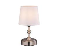 ZR98US Wireless LED Desk Lamp with Dimmer, Rechargeable Battery, Three Brightness Levels, Garden, Bedside, and Dining Suitable for Living Room, Dormitory, Office,(Brushed Nickel)