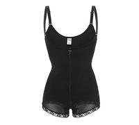 ZR98US Women Compression Full Body Shaper with Zipper, Tummy Control Shapewear Open Bust Bodysuit Butt Lifter Waist Trainer