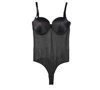 ZR98US Women's Full Body Shaper with Built-in Push Up Bra Backless Bodysuit Tummy Control Shapewear For Wedding Party