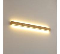 ZR98US Wood Linear Light, WABI Sbai Up and Down Lamp Dimmable Wall for Bedroom Hallway Living Room(100cm/39.37in)