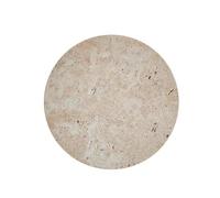 ZR98US Yellow Travertine Round Lamp, WABI-sabi Natural Stone Lights 3-Color Dimmable Wall Light for Living Room Corridor Bedroom(30cm/11.8in)