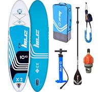 ZRAY X2 Sup Board Hinchable 330×81×15 cm, Stand Up Paddle Board 10''10'' Set Completo hasta 150 kg, Drop-Stitch Inflatable Paddle Board, Incl. Remo Bomba Mochila Leash, Azul