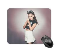 ZRCLXLVU Ariana - Alfombrilla de ratón higiénica para escritorio, antideslizante, silenciosa, diseño de gato y niña grande