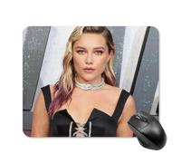 ZRCLXLVU Florence Pugh - Alfombrilla de mouse con agarre suave, práctica y cómoda, superficie esencial, impermeable, estación de trabajo higiénica