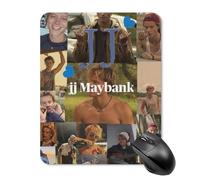ZRCLXLVU Jj may-bank - Alfombrilla de ratón para portátil con textura profesional suave, para estación de trabajo, seguimiento práctico de jugadores