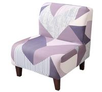 ZRCYXDW 1 Pieza Elástico Funda para Sillón Sin Brazos, Estampadas Fundas para Sillas Sin Brazos Extraíble Fundas para sillas Accent Lavable Cubierta de Silla sin Brazo-O-1 Pieza
